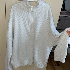 Aerie Zip up Knit Sweater